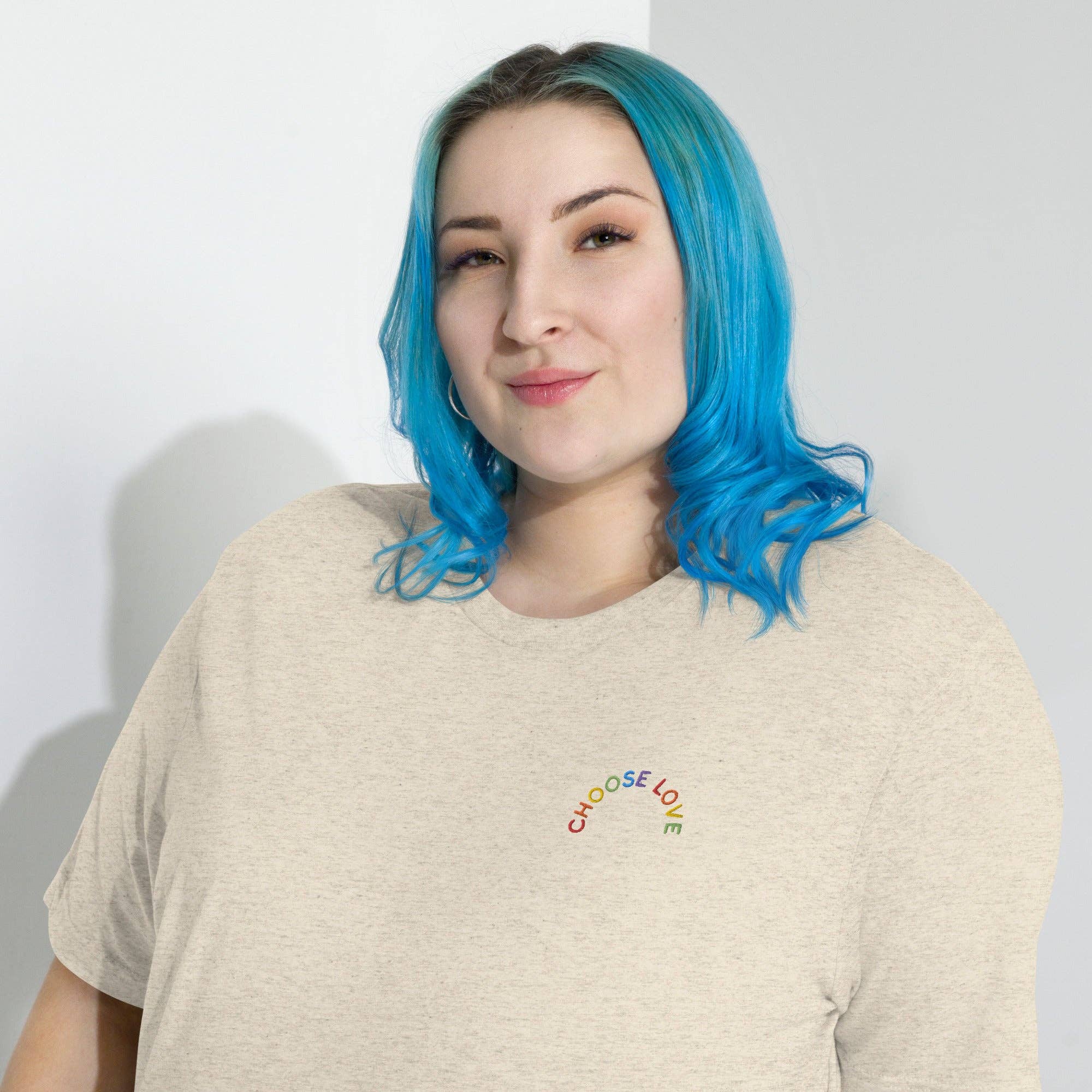 Choose Love Embroidered Classic Tee
