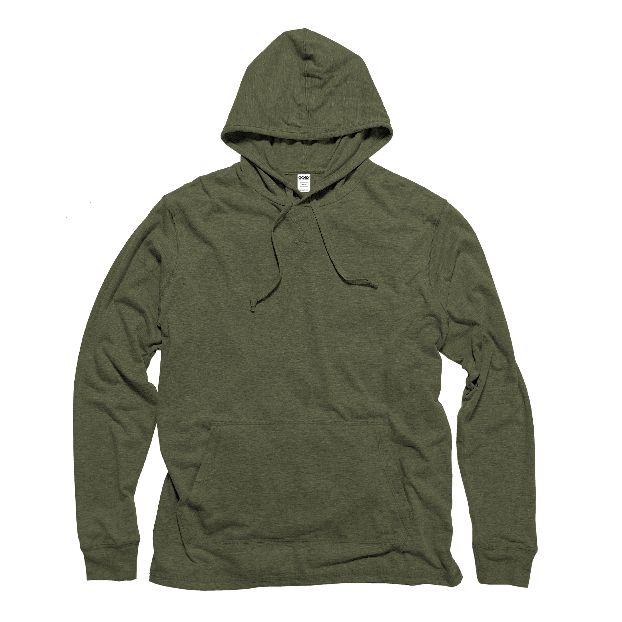 Unisex Hooded Long Sleeve Triblend Tee: Navy / XS