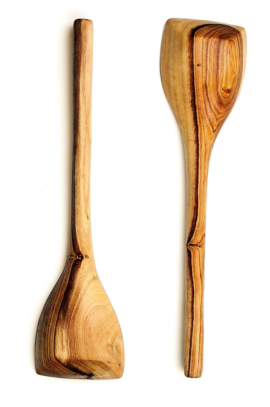 Squared Wild Olive Wood Cooking Spoon