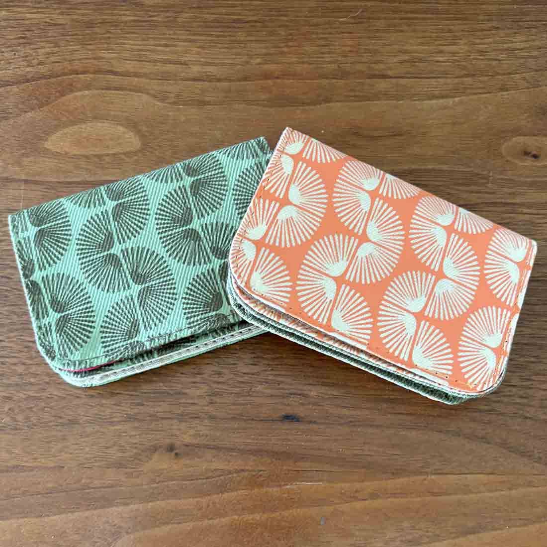 Cotton Card Holder - Funky Retro Prints - Mini Wallet
