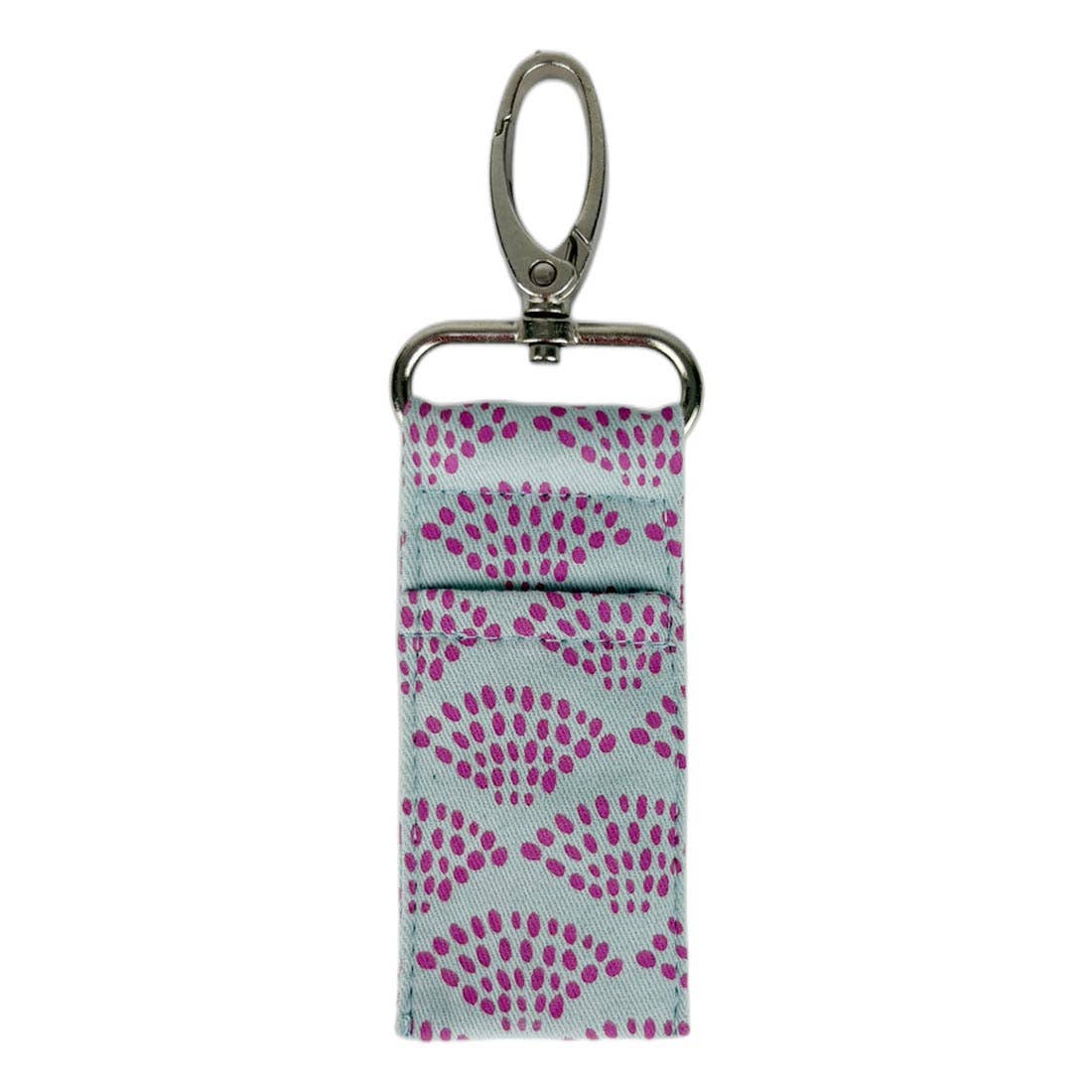 Lip Balm Bag - Lip Balm Holder - Lip Balm Clip -  Dots Print