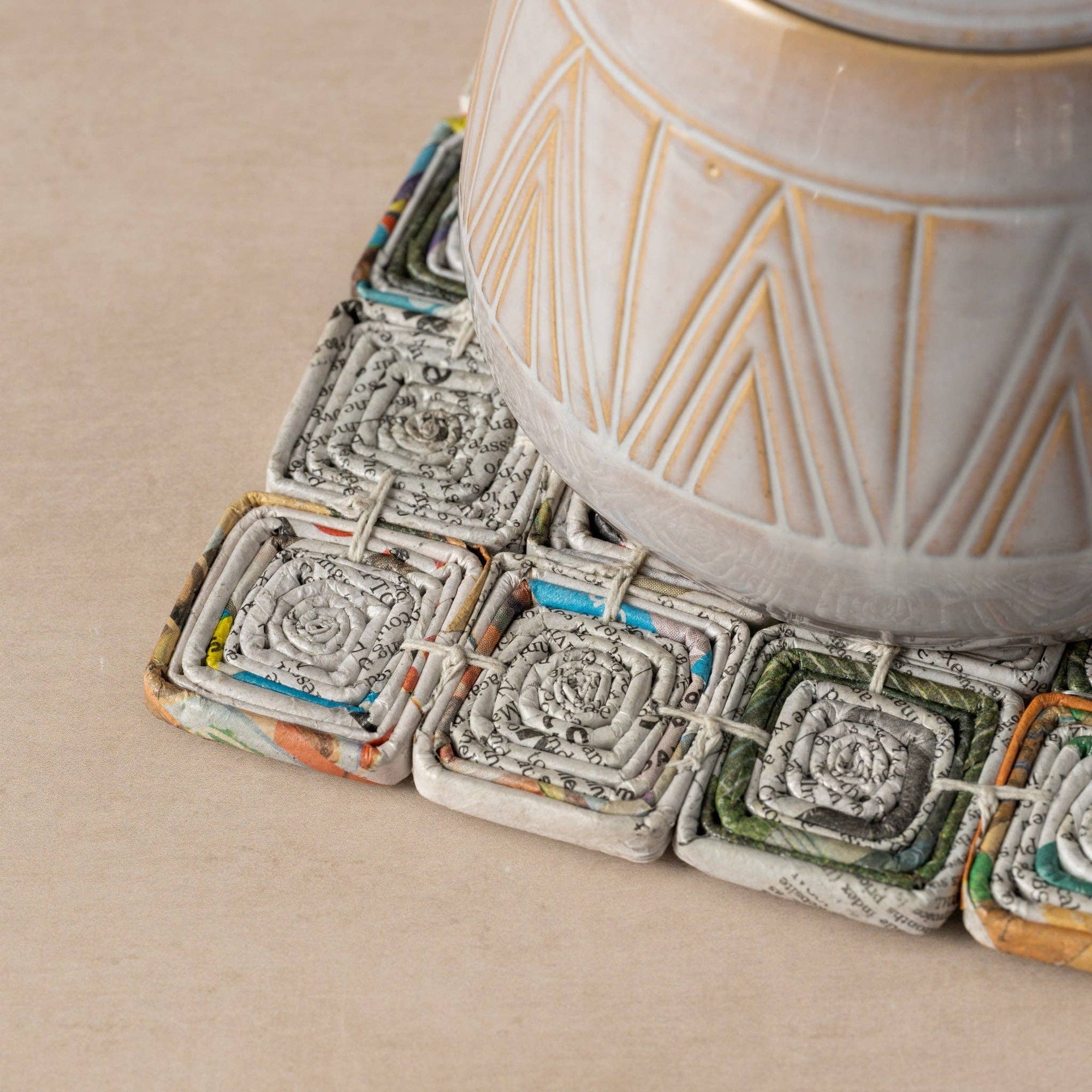 Read All About It Recycled Newspaper Trivet