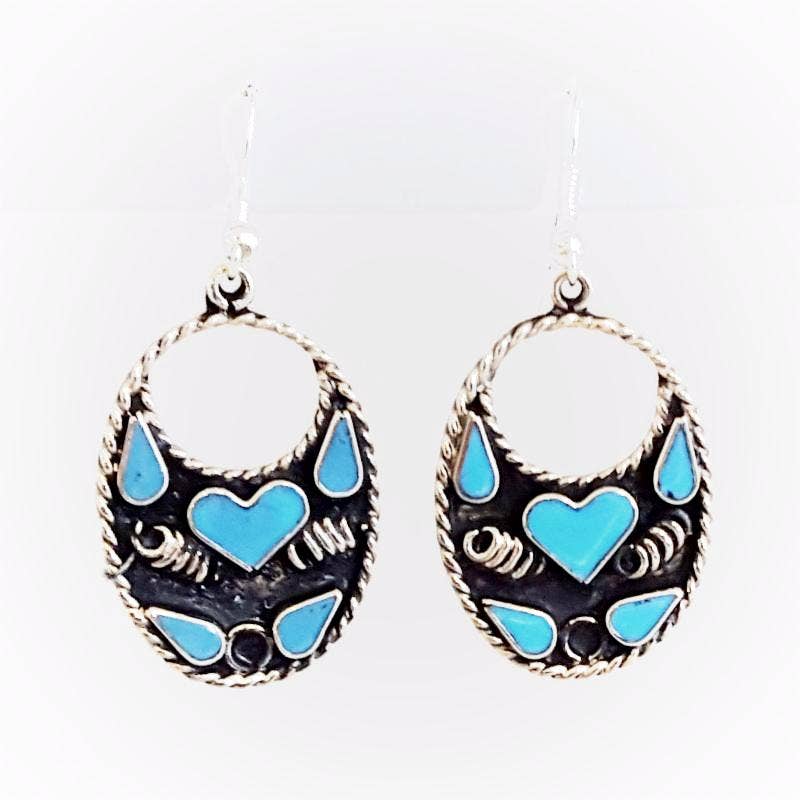 Widest Variety of Mexican Mosaic Inlaid Handcrafted Earrings
