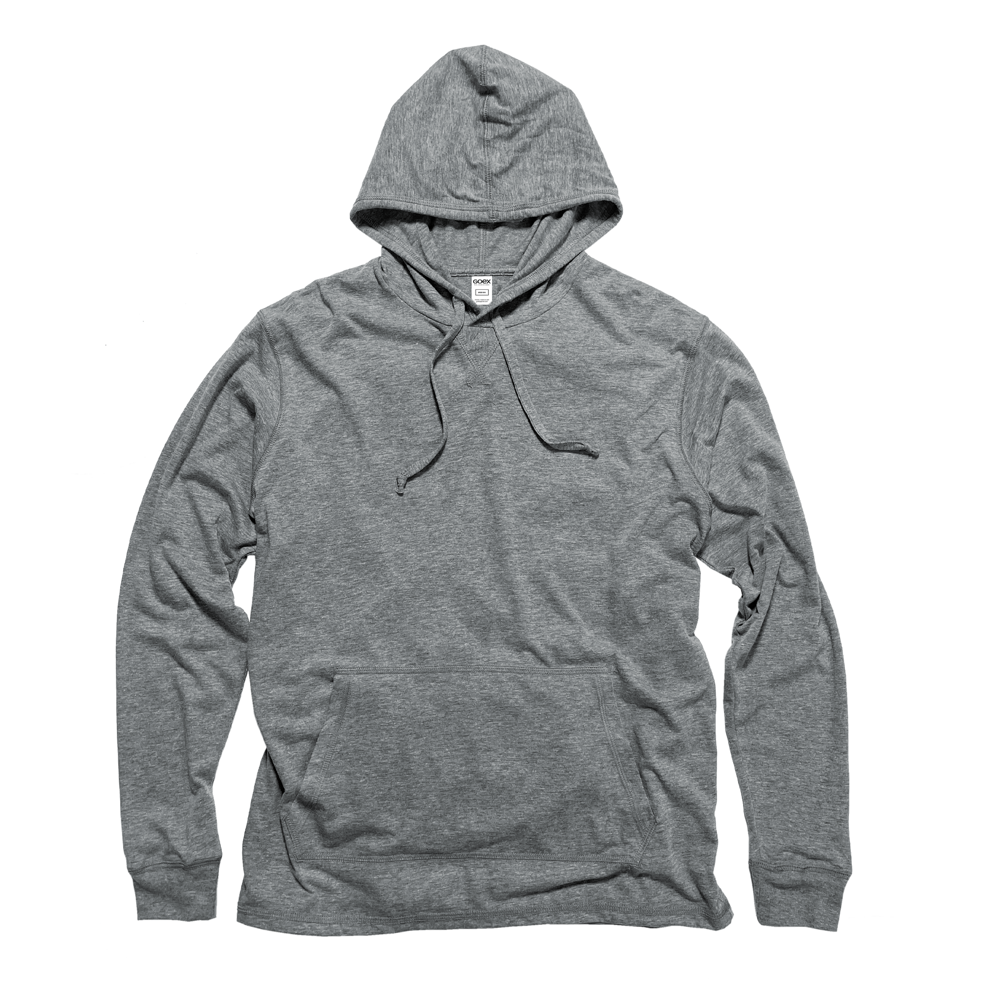 Unisex Hooded Long Sleeve Triblend Tee: Navy / 3X
