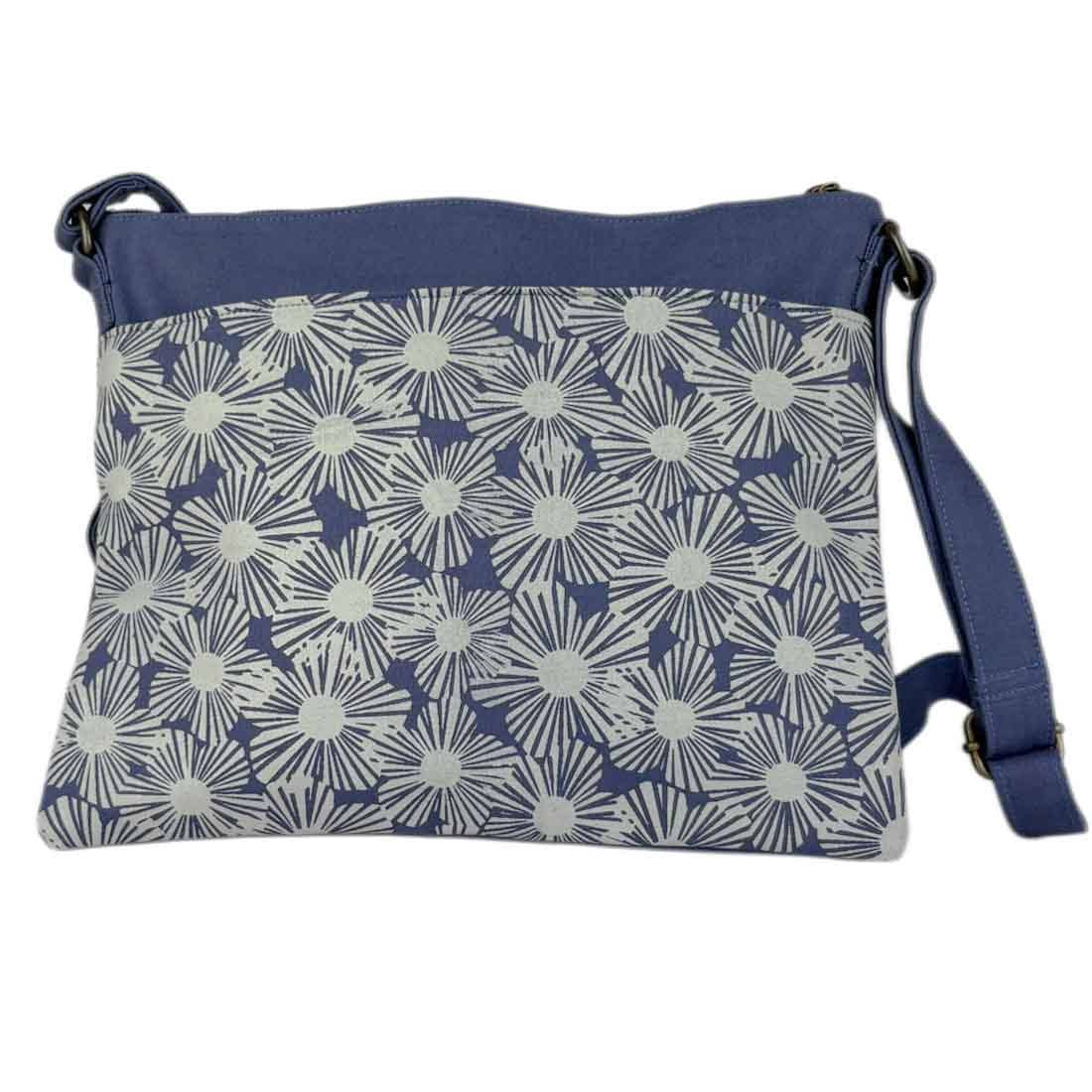 Small Canvas Crossbody Bag - Floral Crossbody - Vegan Purse