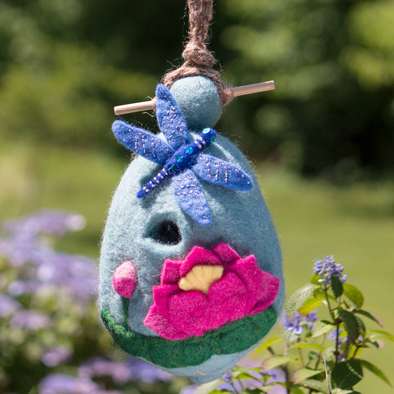 Lotus Dragonfly Birdhouse