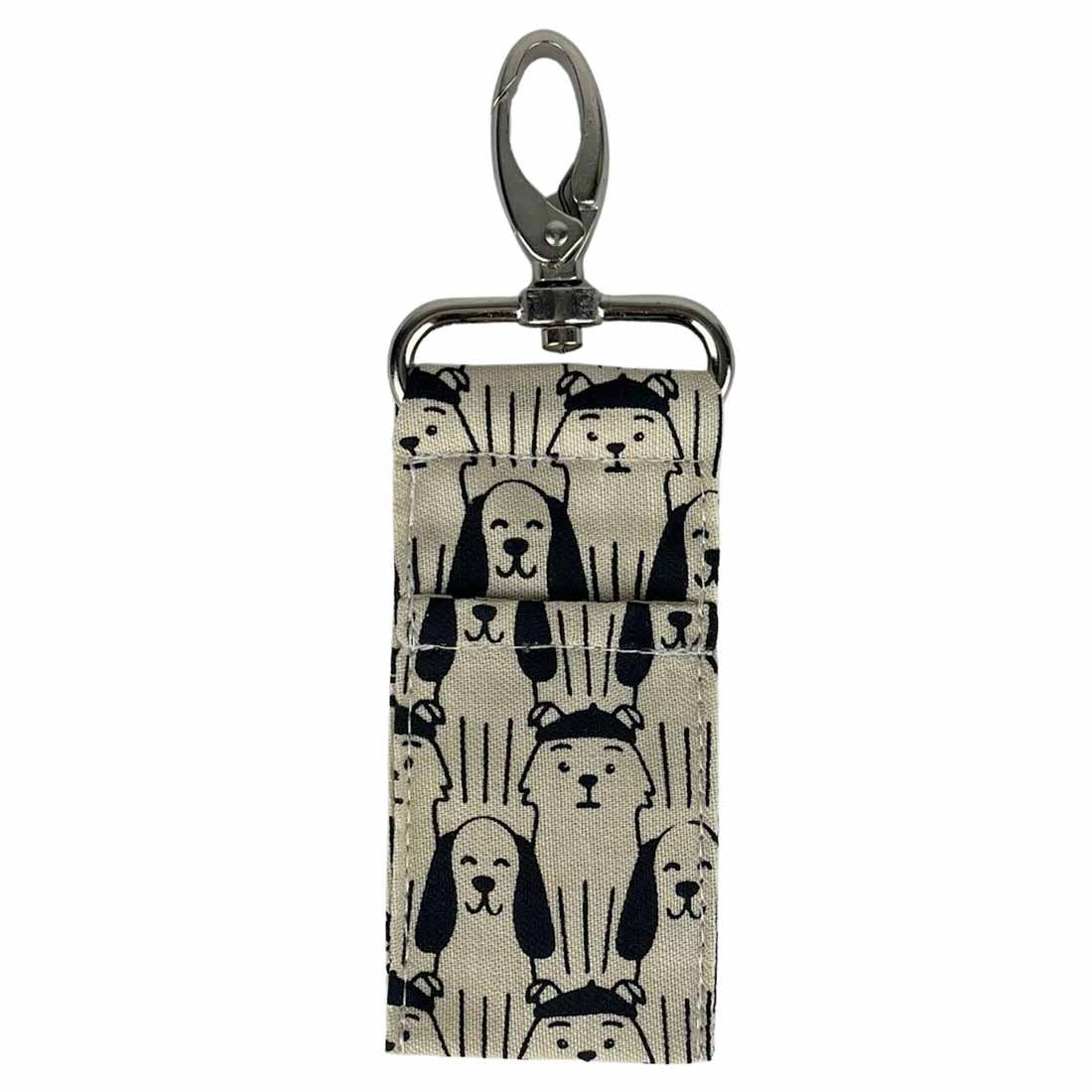 Lip Balm Bag - Lip Balm Holder - Lip Balm Clip - Dog Print