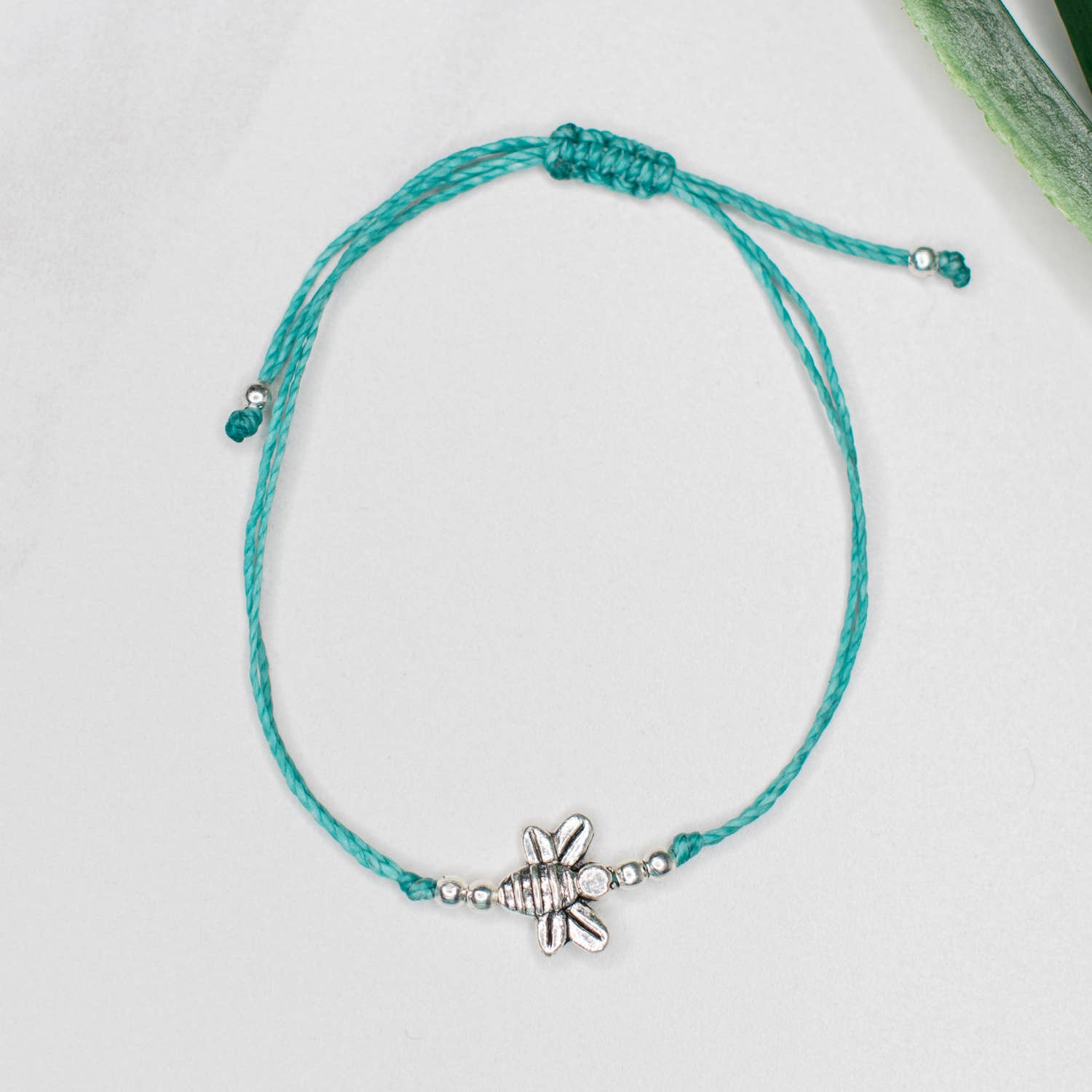 Bee String Charm Bracelet