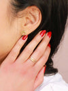 Orbit Stud Earrings - Brass