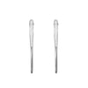 Paddle Post Earrings (Silver)