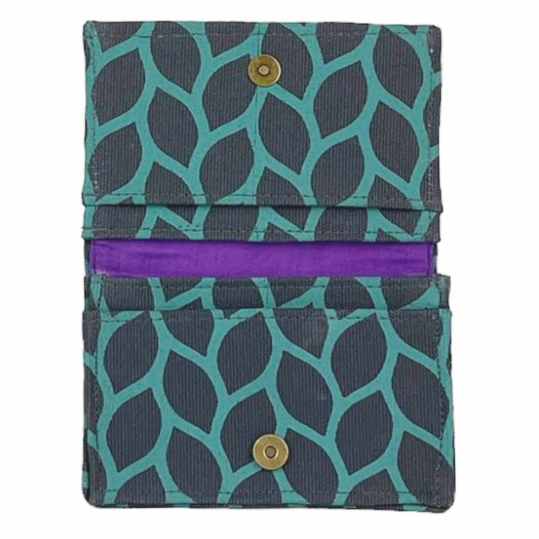 Sustainable Canvas Card Holder - Mini Wallet - Fall Designs