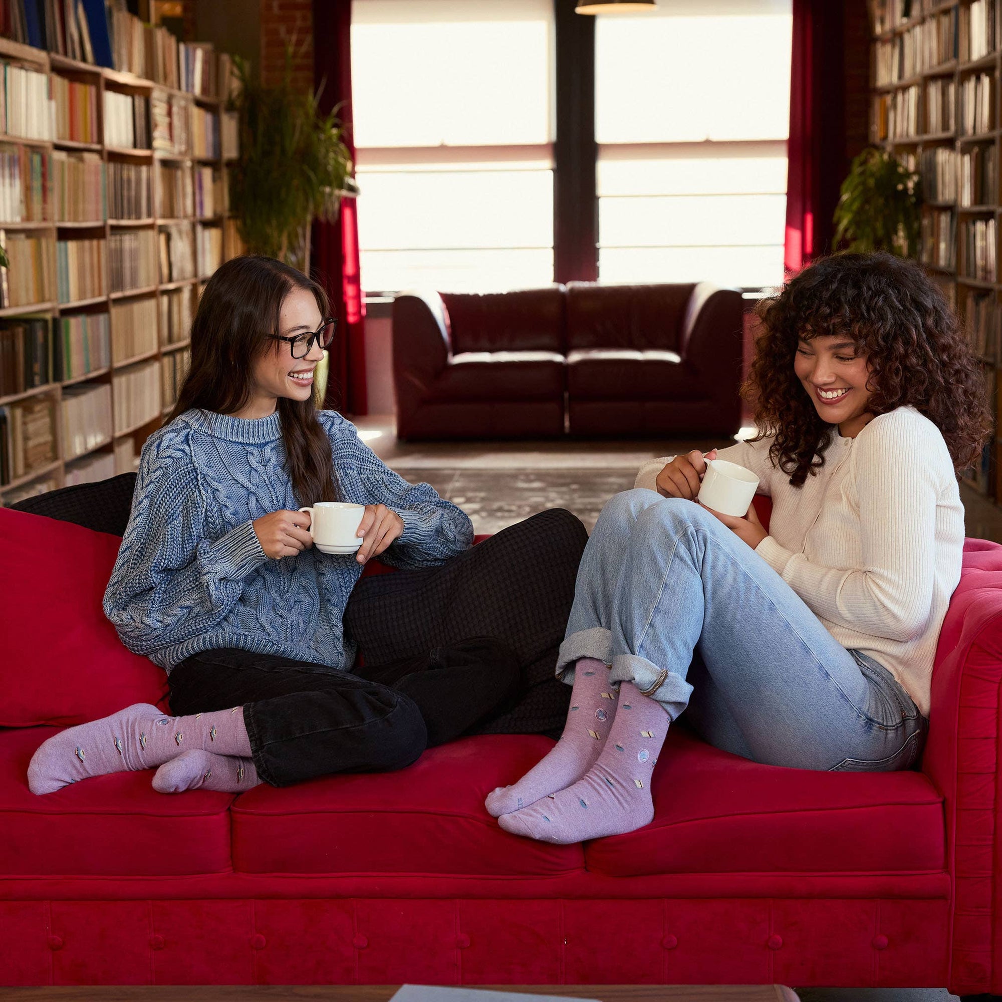 Socks that Give Books (Purple Books and Mugs)