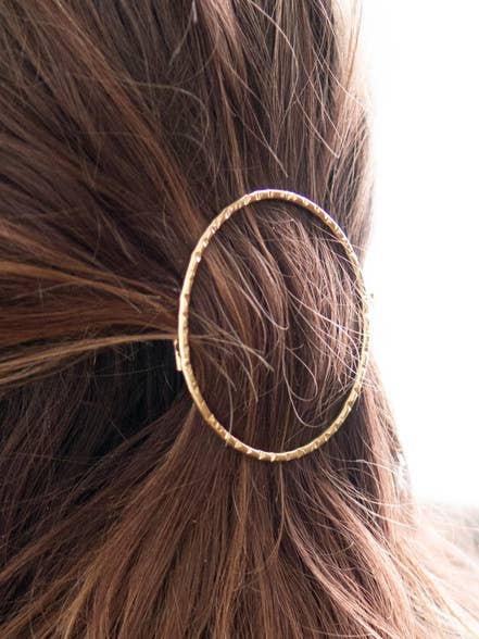 Ellipse Circle Hair Clip