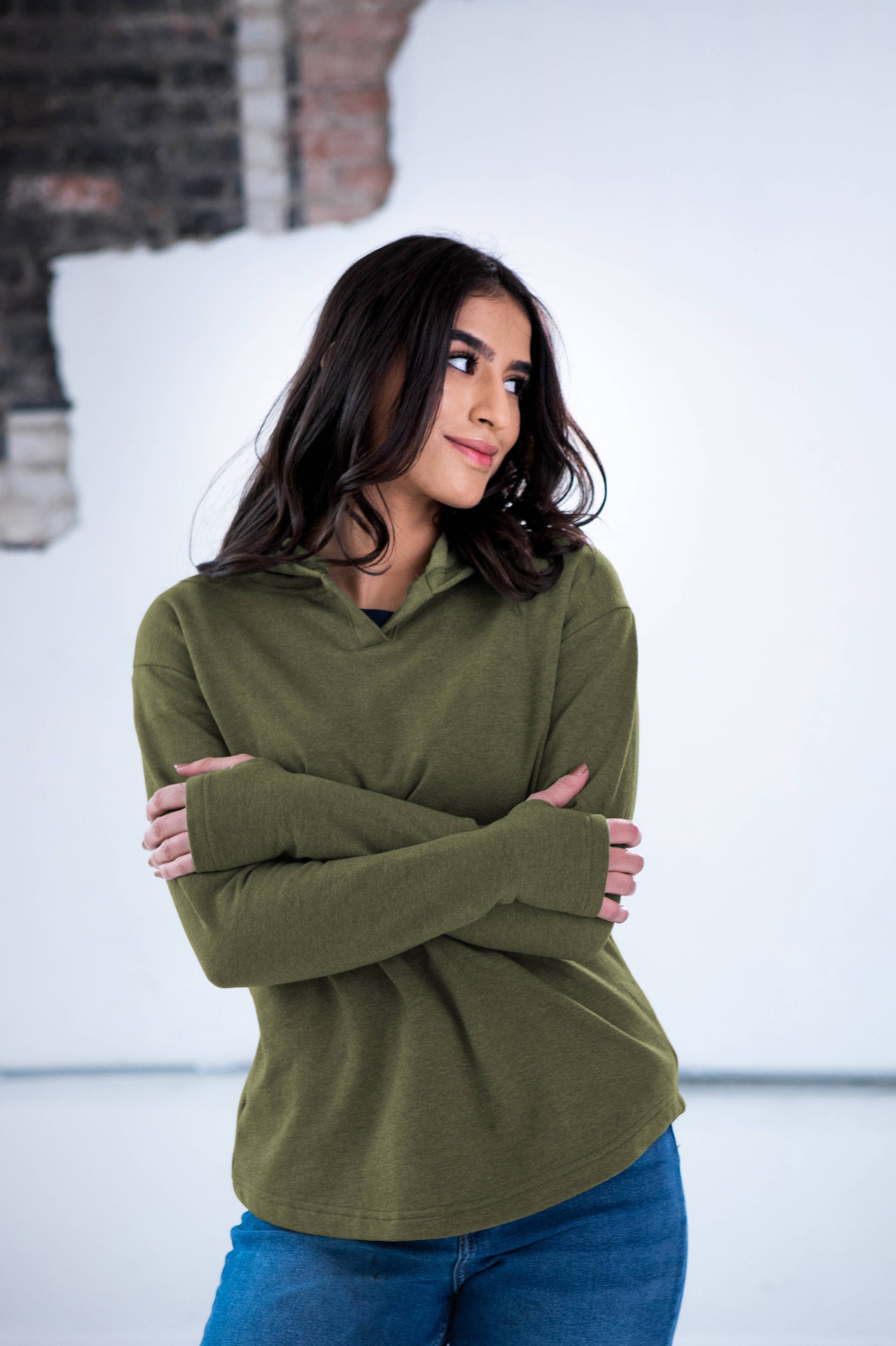 Ivory Get Outside Washington Island Ladies Weekender Hoodie