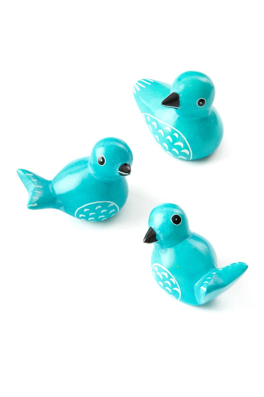Colorful Miniature Soapstone Birds