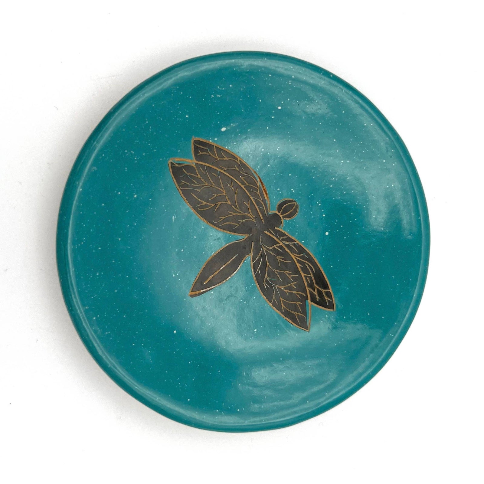 Dragonfly Ceramic Ring Dish