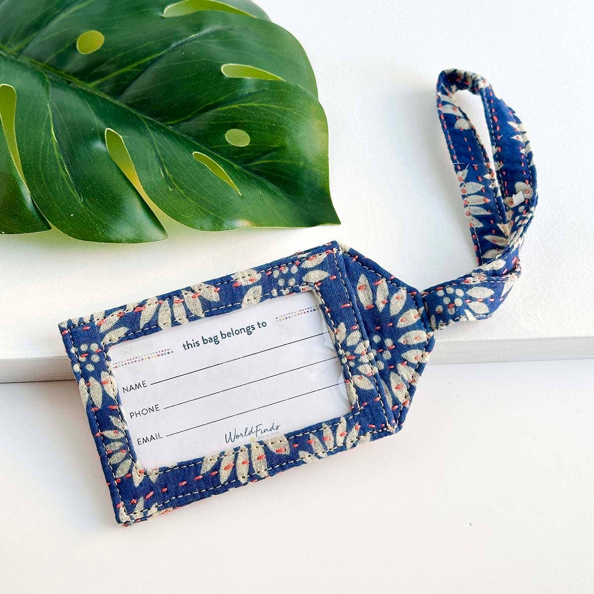 Kantha Luggage Tag