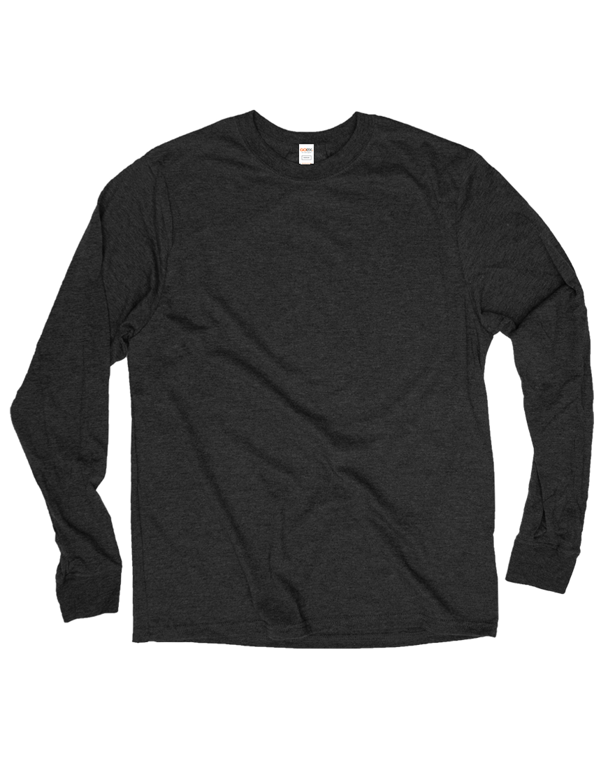 Unisex Triblend Long Sleeve Tee wander charcoal