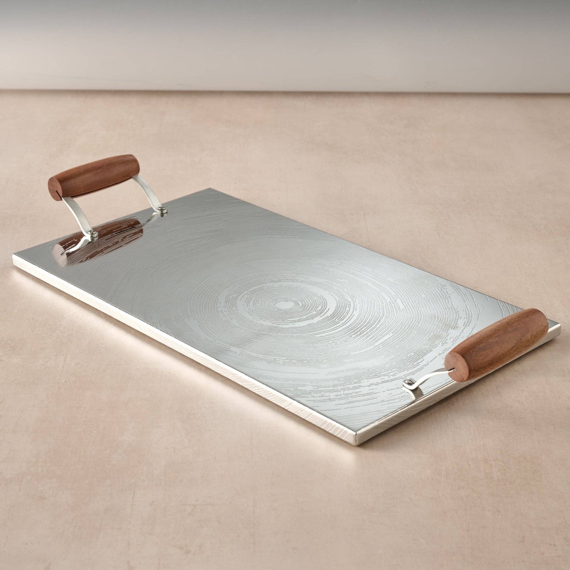 Tree Rings Steel Serving Tray *