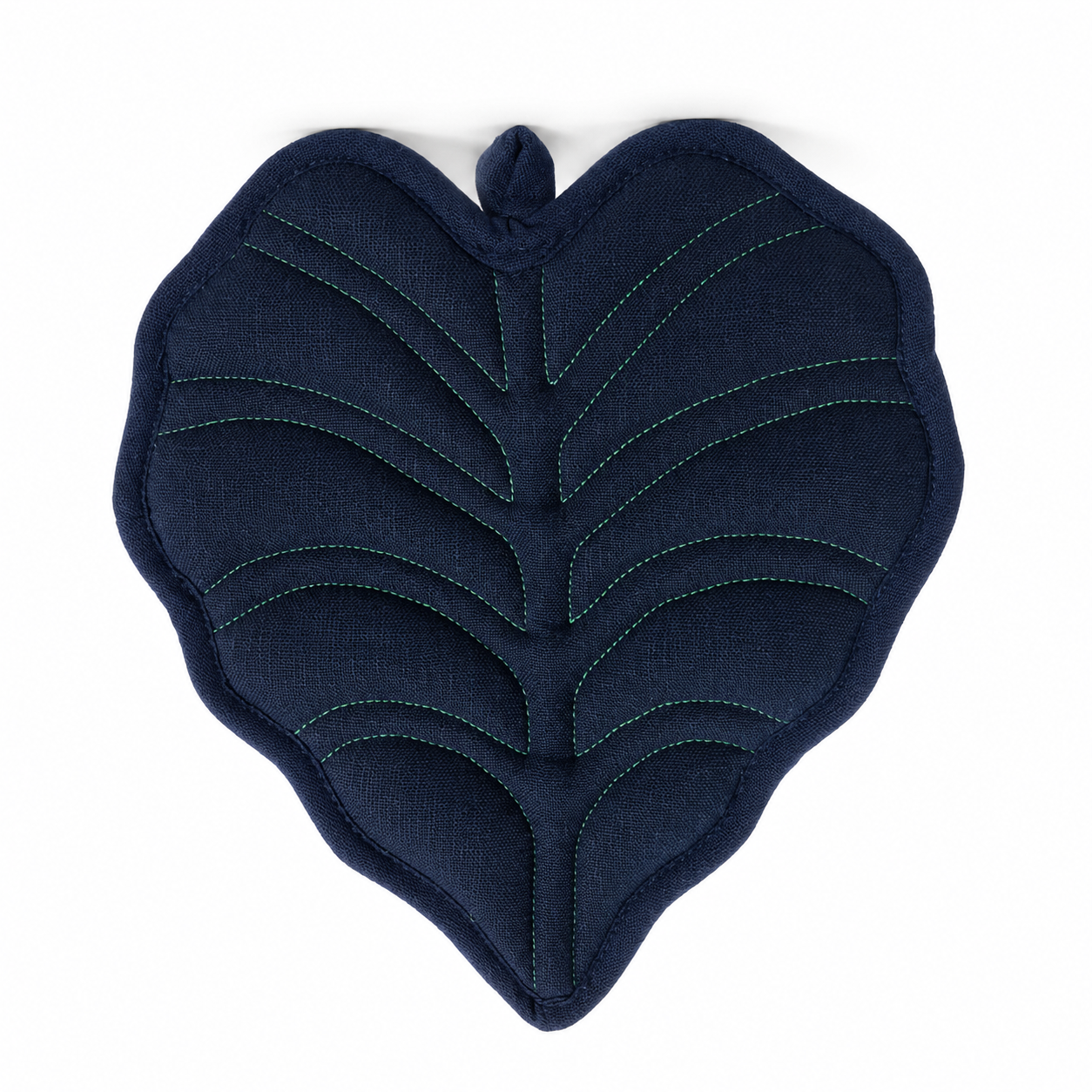 Navy Canopy Leaf Potholder - Frida-Inspired Kitchen Decor