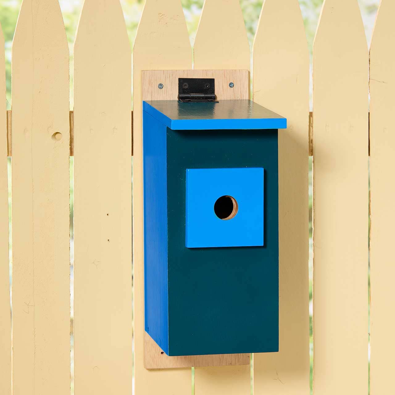 Blue Mounted Birdhouse