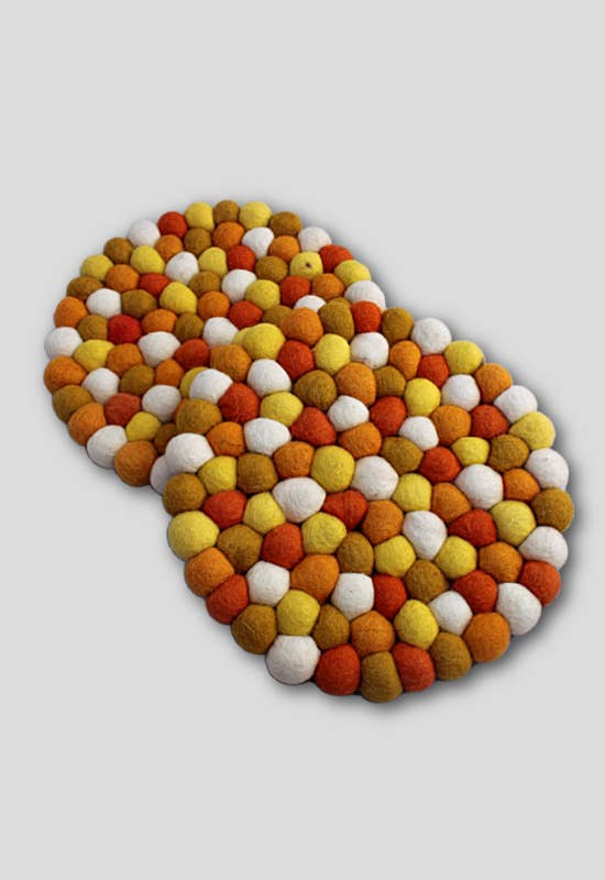 Round Felt Ball Trivet
