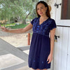 Bianca Navy Dress