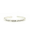 Trust Your Journey Cuff - Silver
