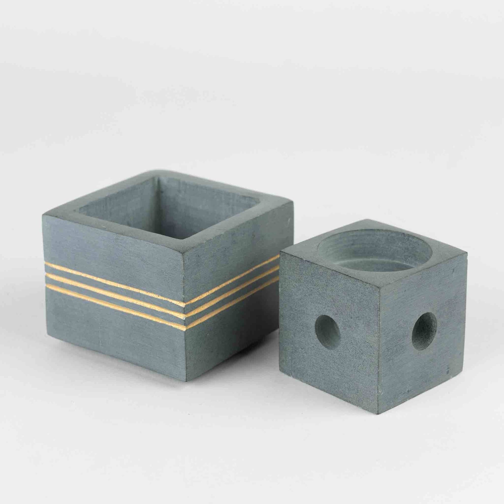 Bahu Stone Candleholder - Incense, Tea Lights &amp; Tapers