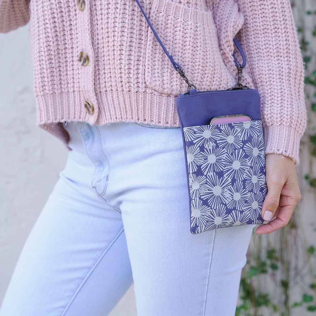 Canvas Mini Crossbody - Phone Crossbody - Small Travel Bag