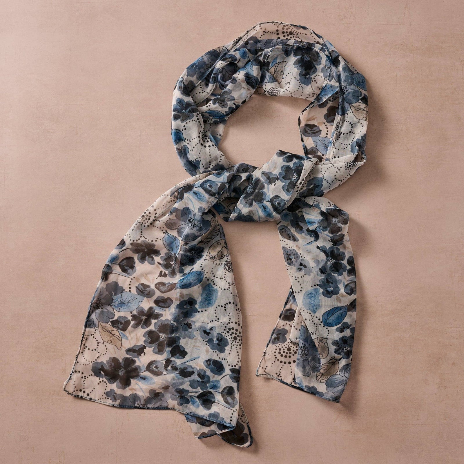 Samiti Floral Chiffon Scarf