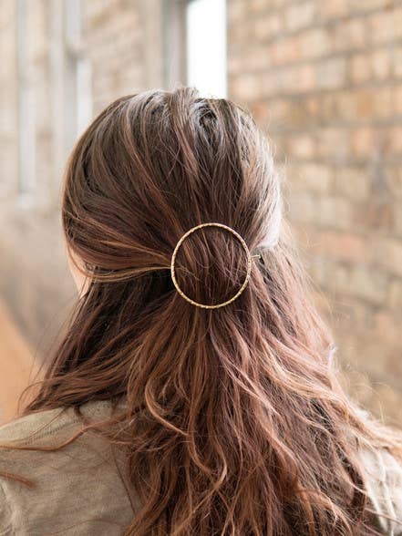Ellipse Circle Hair Clip
