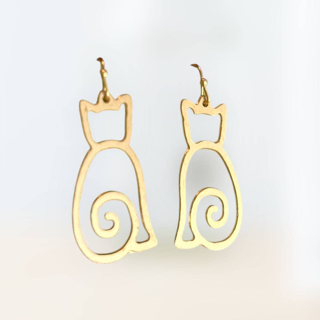 Sleek Cat Earring