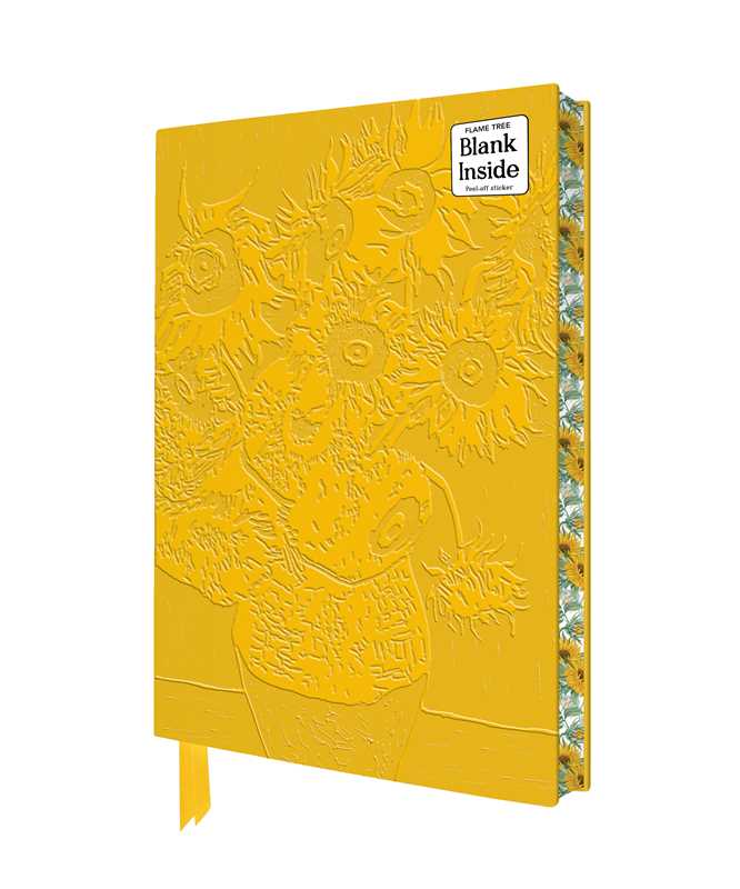 Vincent van Gogh: Sunflowers Artisan Art Blank Notebook (Flame Tree Journals) by