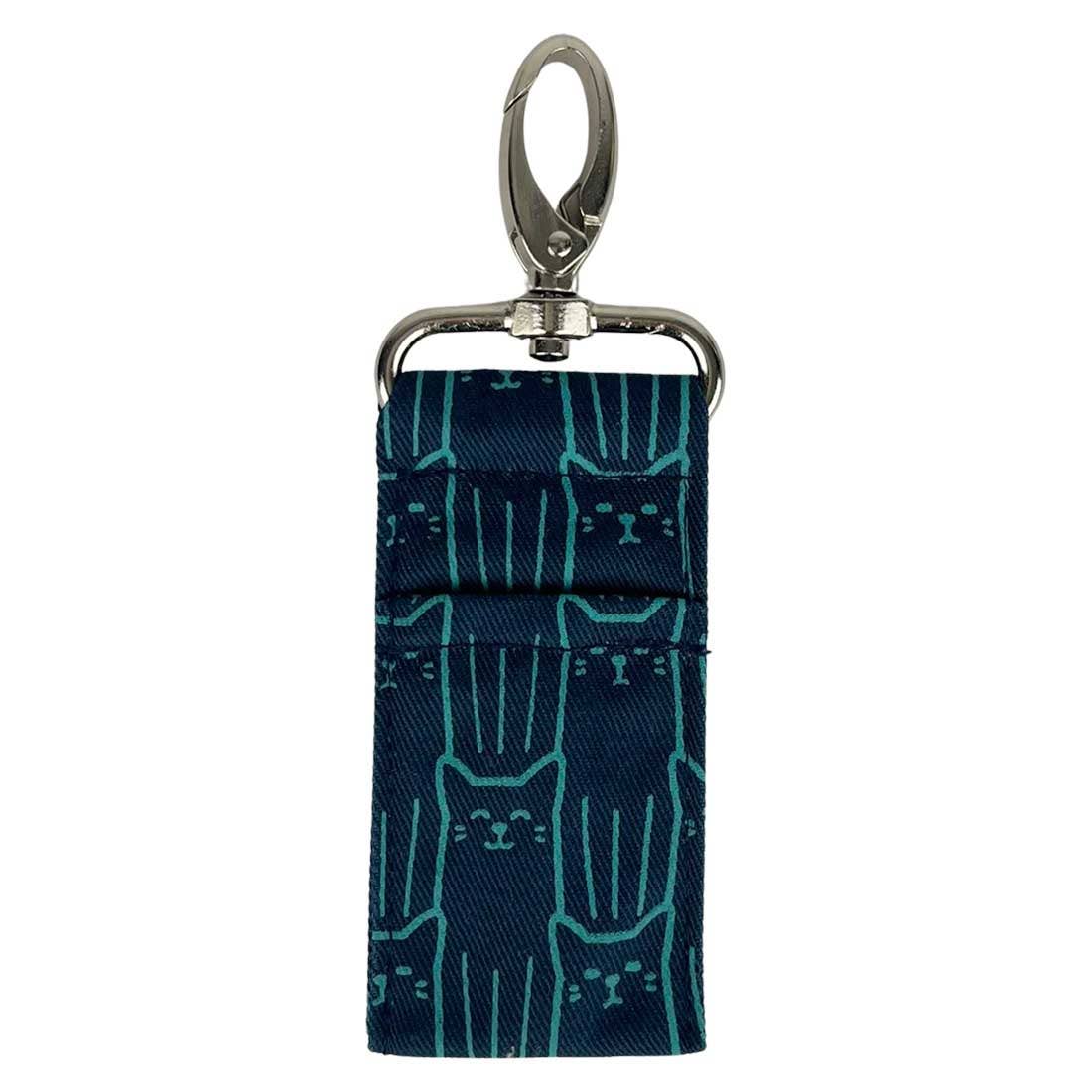 Lip Balm Bag - Cat Prints - Lipstick Clip