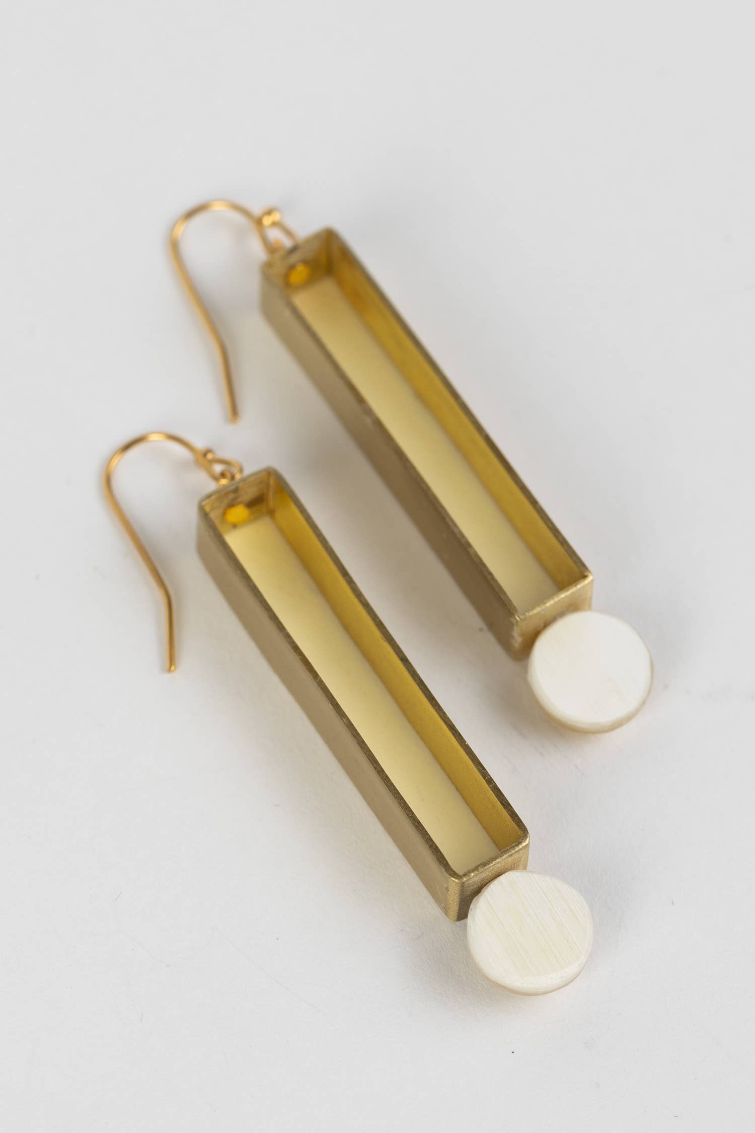 * Brass Exclamation Point Earrings