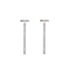 Dangling Bar Posts - Silver
