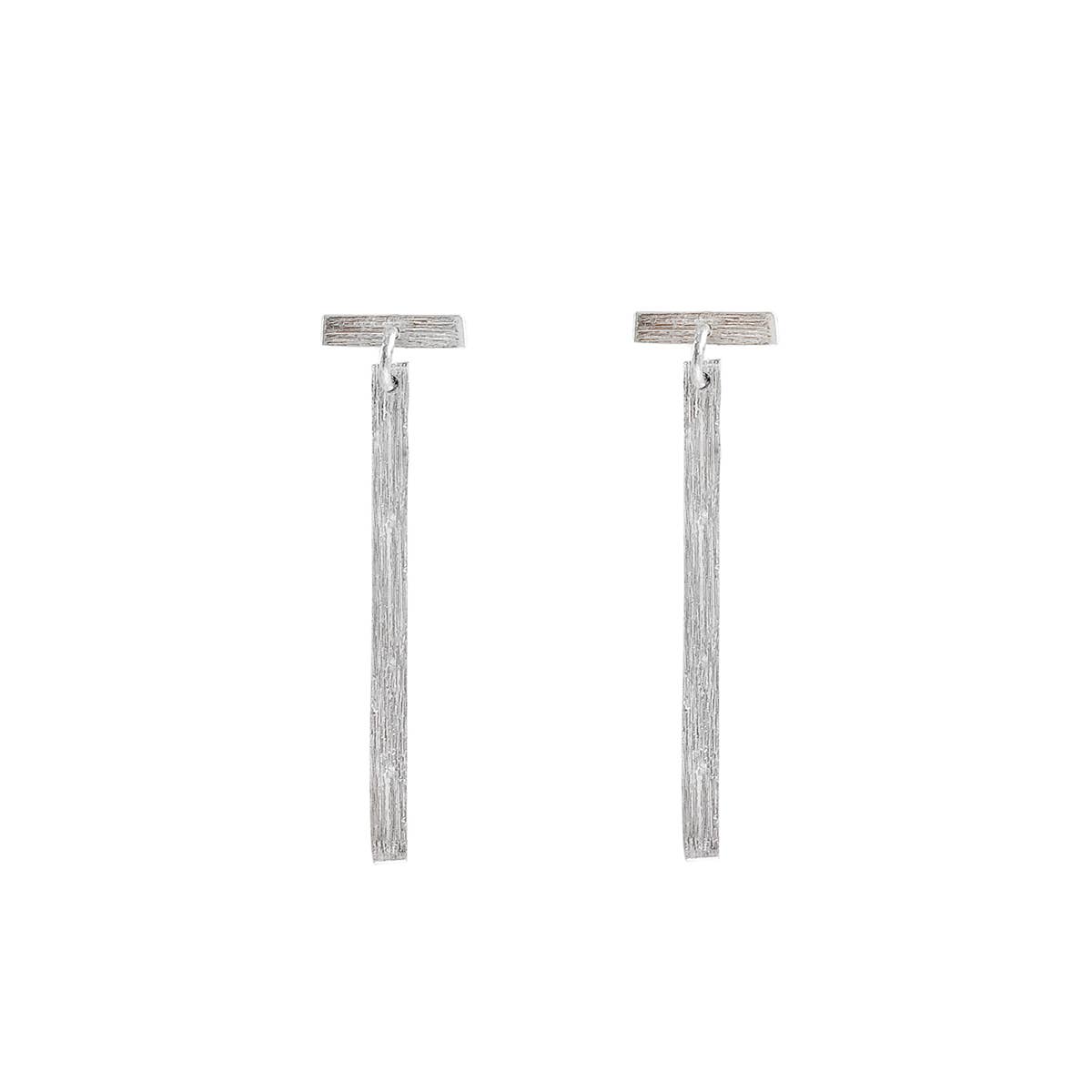 Dangling Bar Posts - Silver
