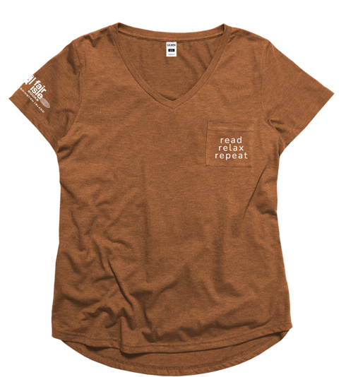 Read Relax Repeat V Neck Tee - unisex triblend