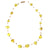 Floating Stone & Maasai Bead Necklace, Yellow