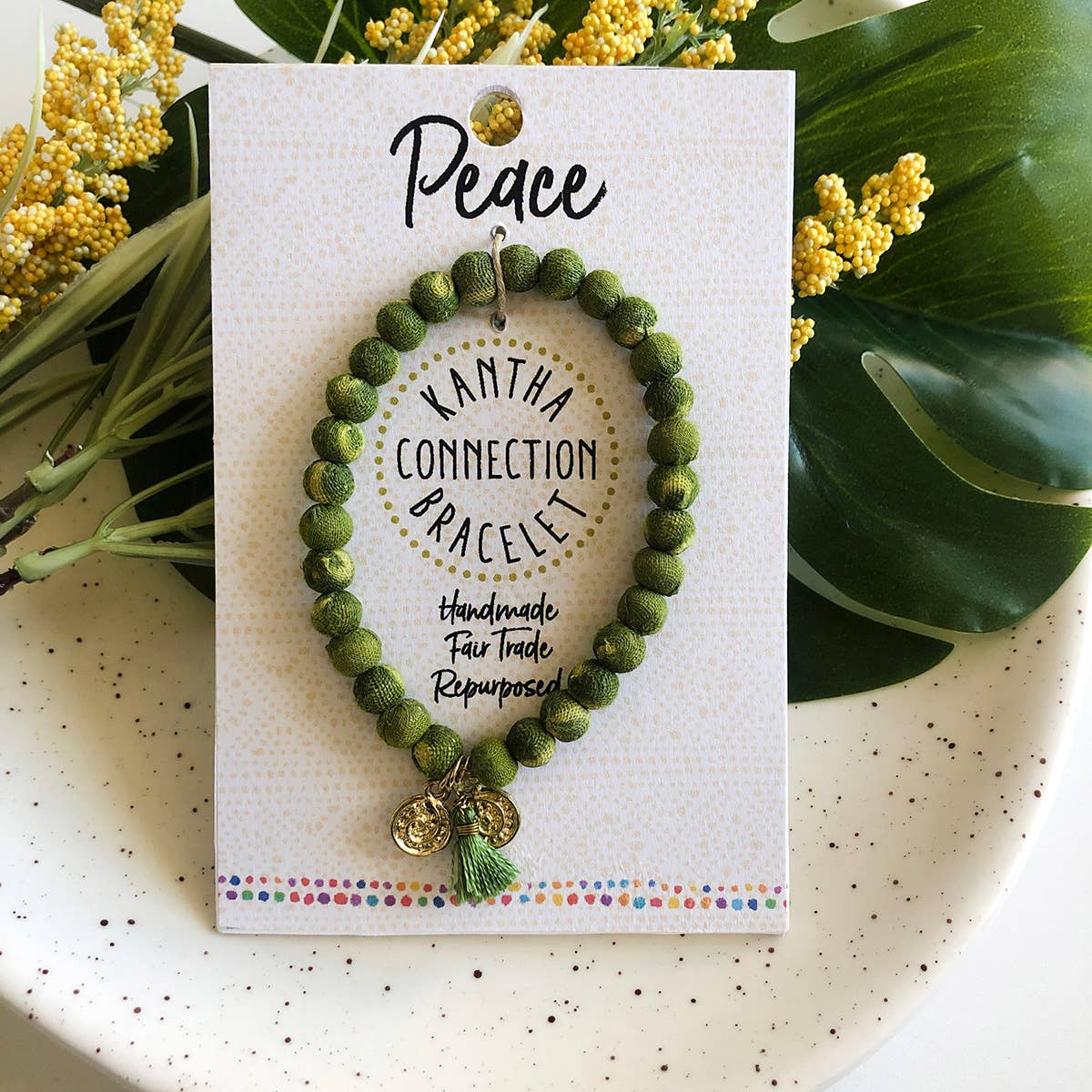 Kantha Connection Bracelet - Peace