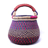 Small Bolga Pot Basket - Mixed Colors