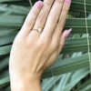 Ring: White Druzy Agate Stone - Starfish Project