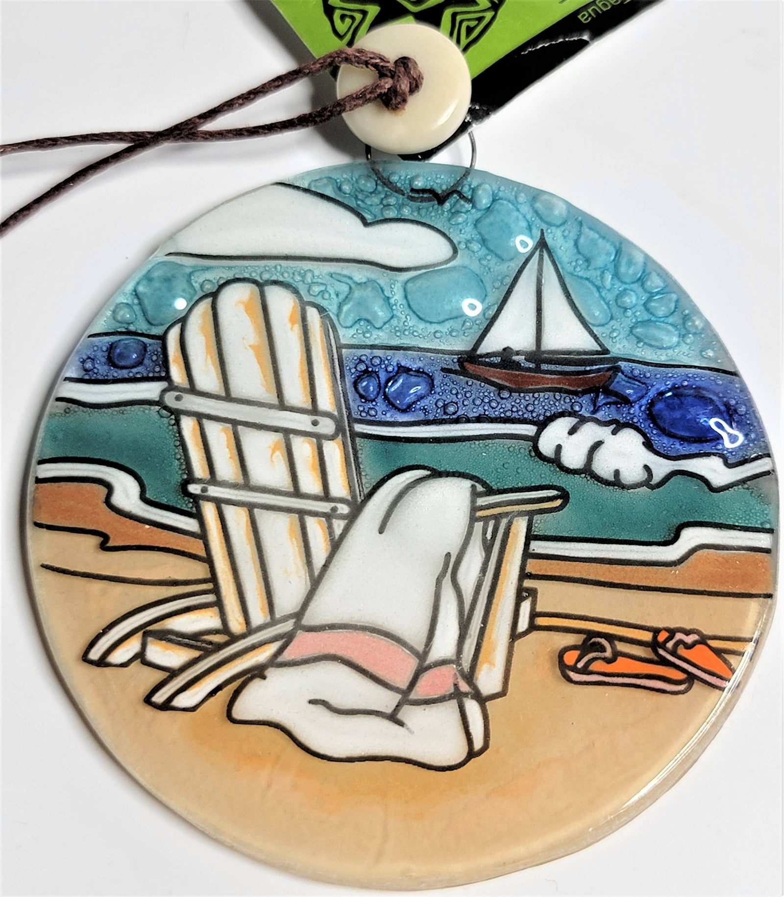 Beach Scene Ornament / suncatcher