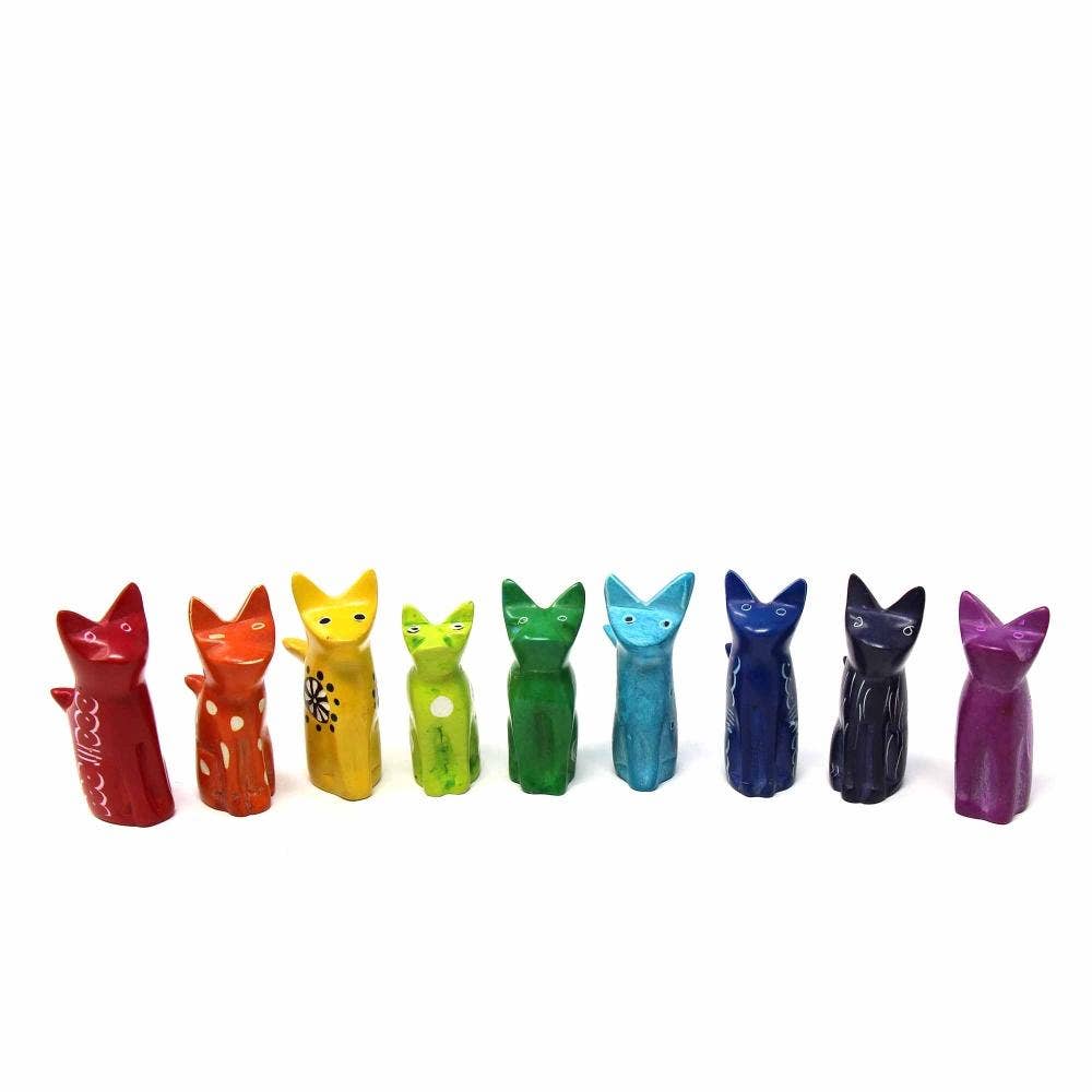 Soapstone Sitting Cats (1-2") (IS)