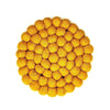 Felt Ball Trivet: Round, Pure Mustard