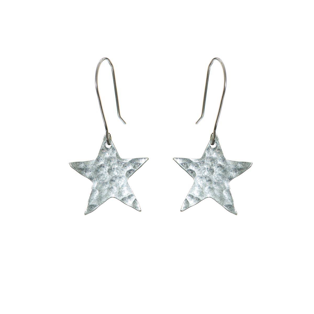 Star Earrings - Silver | Just Trade