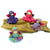 Hand Felted Colorful Flower Fairies - Set of 4 - Global Groove