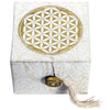 Meditation Bowl Box: 3&#39;&#39; Flower Of Life - DZI (Meditation)