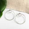 Double Hoop Posts - Silver